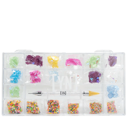 Flashing Light Nail Stones Kit