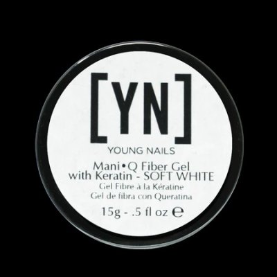 ManiQ Fiber Gel, Soft White, 15G. Burk.